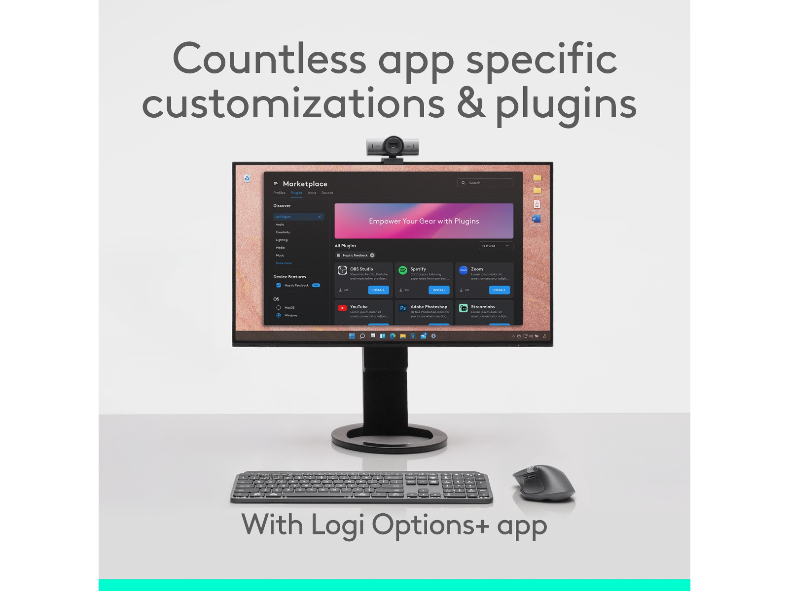 Logitech MX Master 4 Trådløs Ergonomisk Mus (grafitgrå) Mus