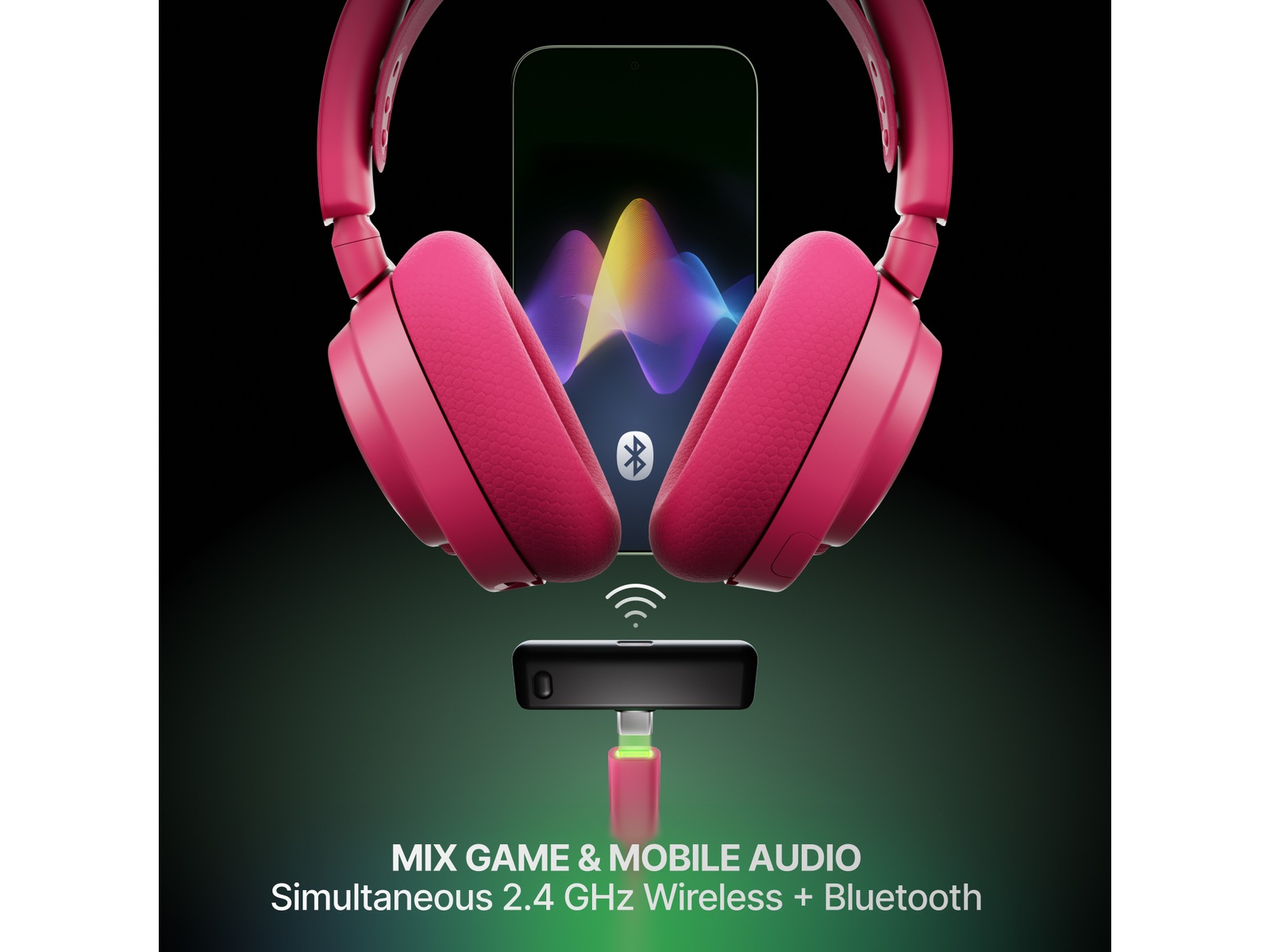 SteelSeries Arctis Nova 7X Gen 2 Trådlöst Gamingheadset (magenta) Gamingheadset