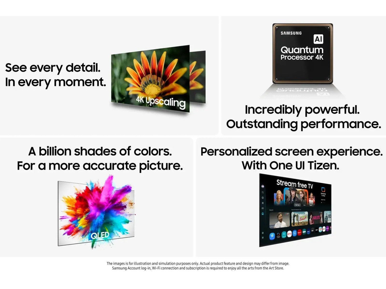 Samsung 65" Q6F QLED 4K smart-tv (2025) 60 - 69 tommer TV