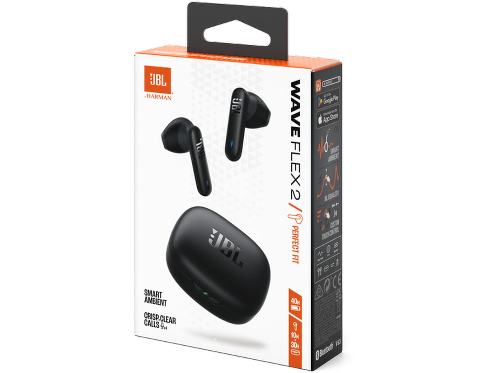JBL Wave Flex 2 Trådløse Øretelefoner (sort) In-ear høretelefoner