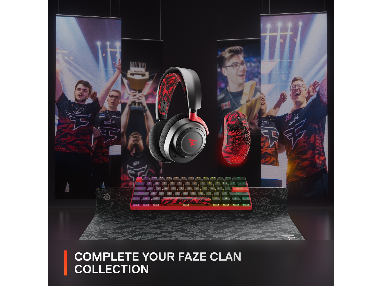 SteelSeries Qck XXL Faze Clan Gamingmusmatta Gamingmusemåtte