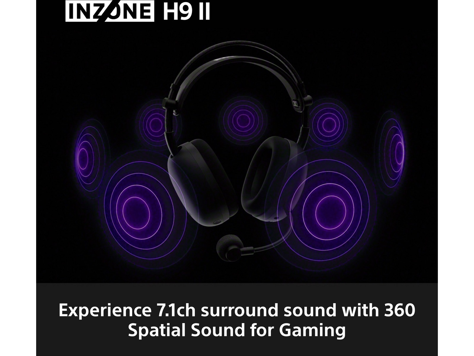 Sony INZONE H9 II Trådløst Støjreducerende Headset (sort) Gamingheadset