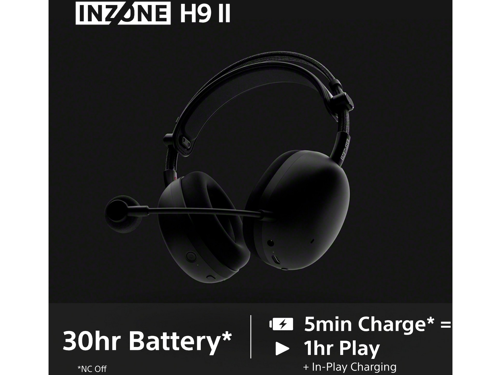 Sony INZONE H9 II Trådløst Støjreducerende Headset (sort) Gamingheadset