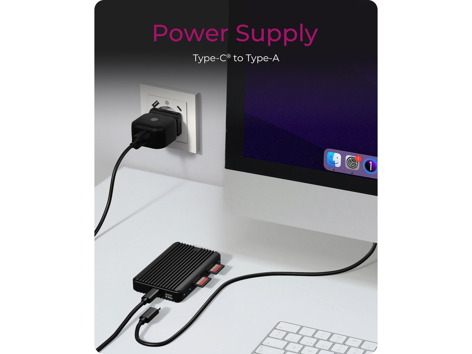 ICY BOX IB-CR602M-C31 M.2 SSD Enclosure Dockingstationer