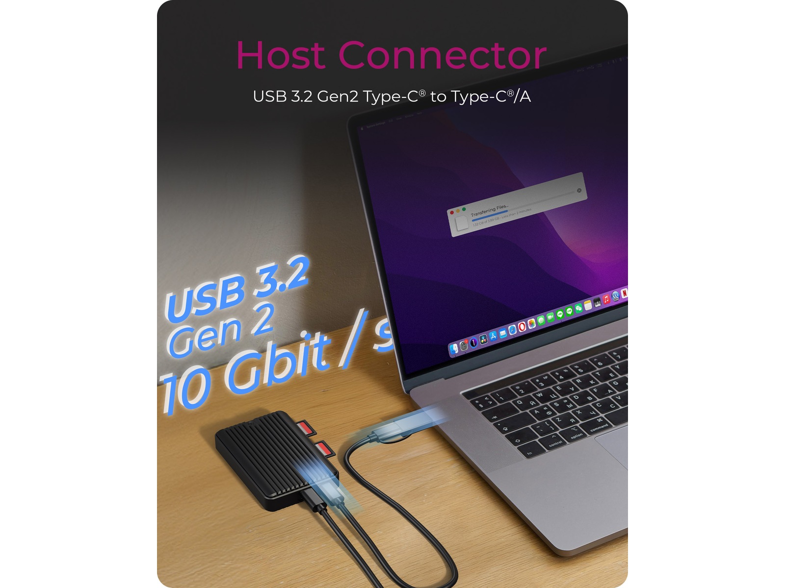 ICY BOX IB-CR602M-C31 M.2 SSD Enclosure Dockingstationer