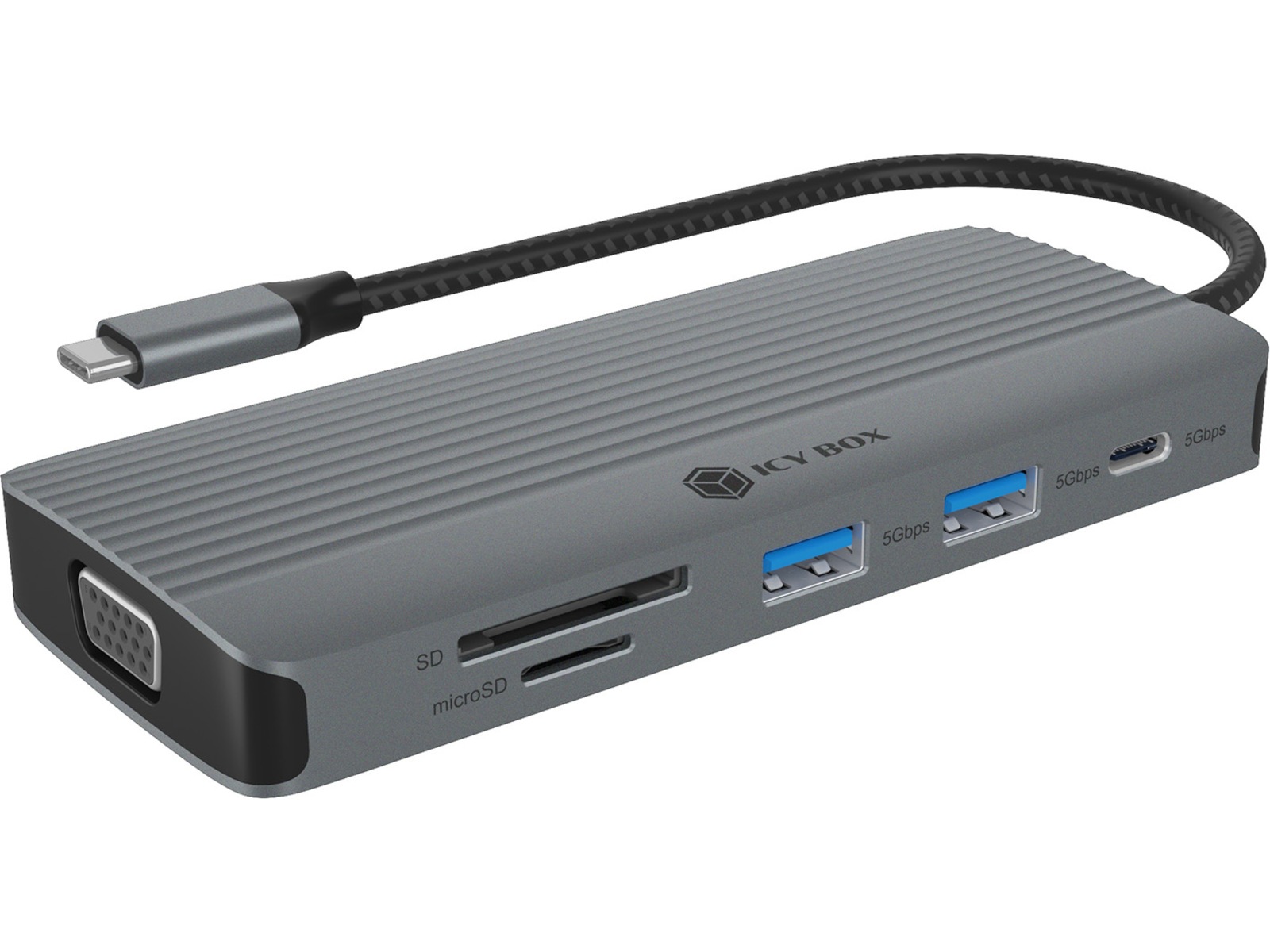 ICY BOX 10 i 1 USB-C Dockingstation Dockingstation og USB-hub