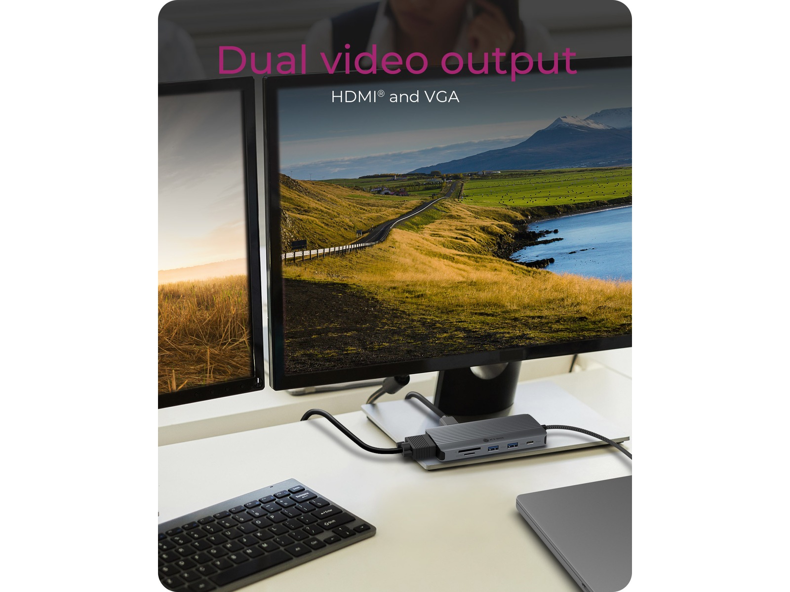 ICY BOX 10 i 1 USB-C Dockingstation Dockingstation og USB-hub