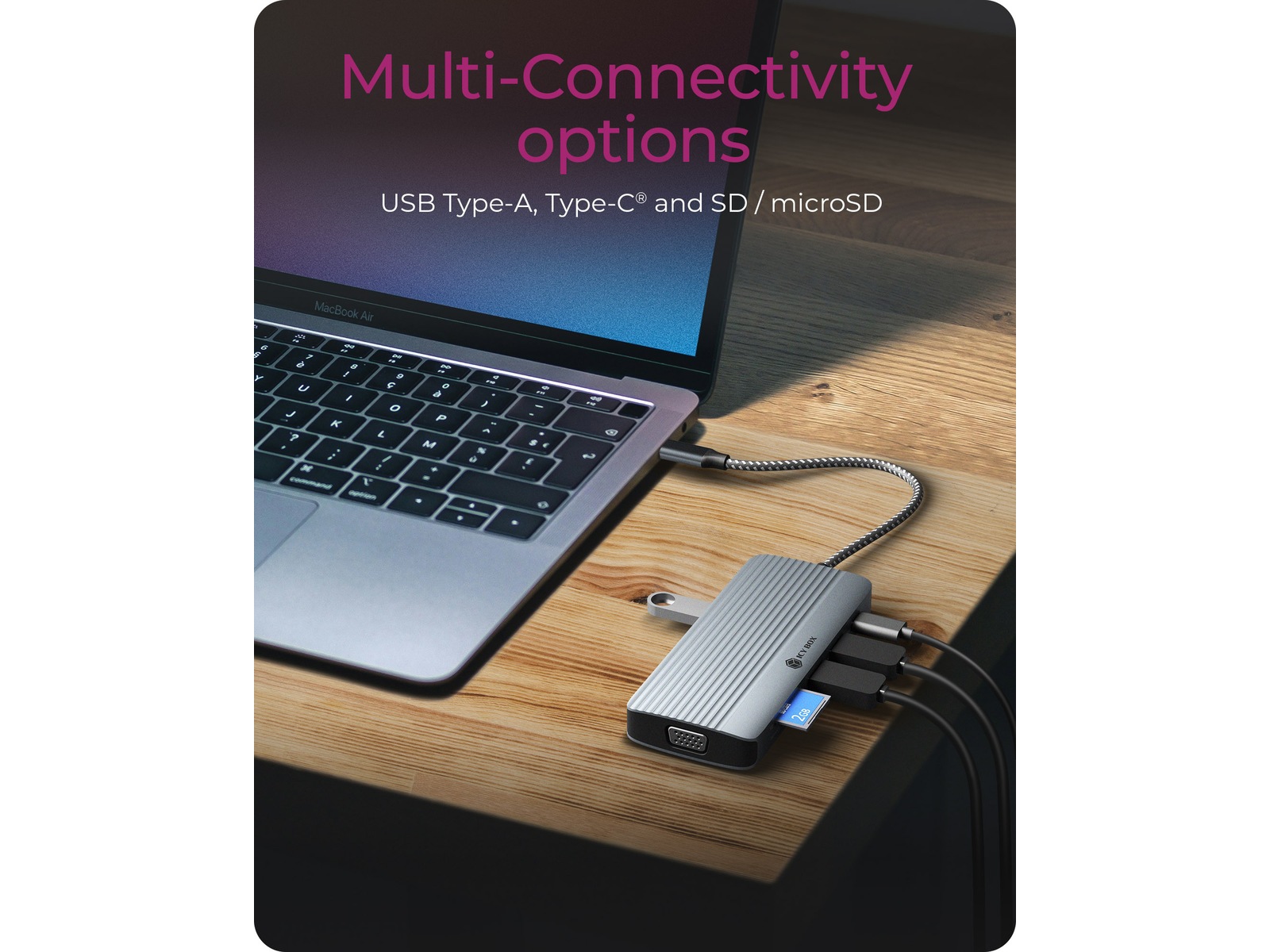 ICY BOX 10 i 1 USB-C Dockingstation Dockingstation og USB-hub