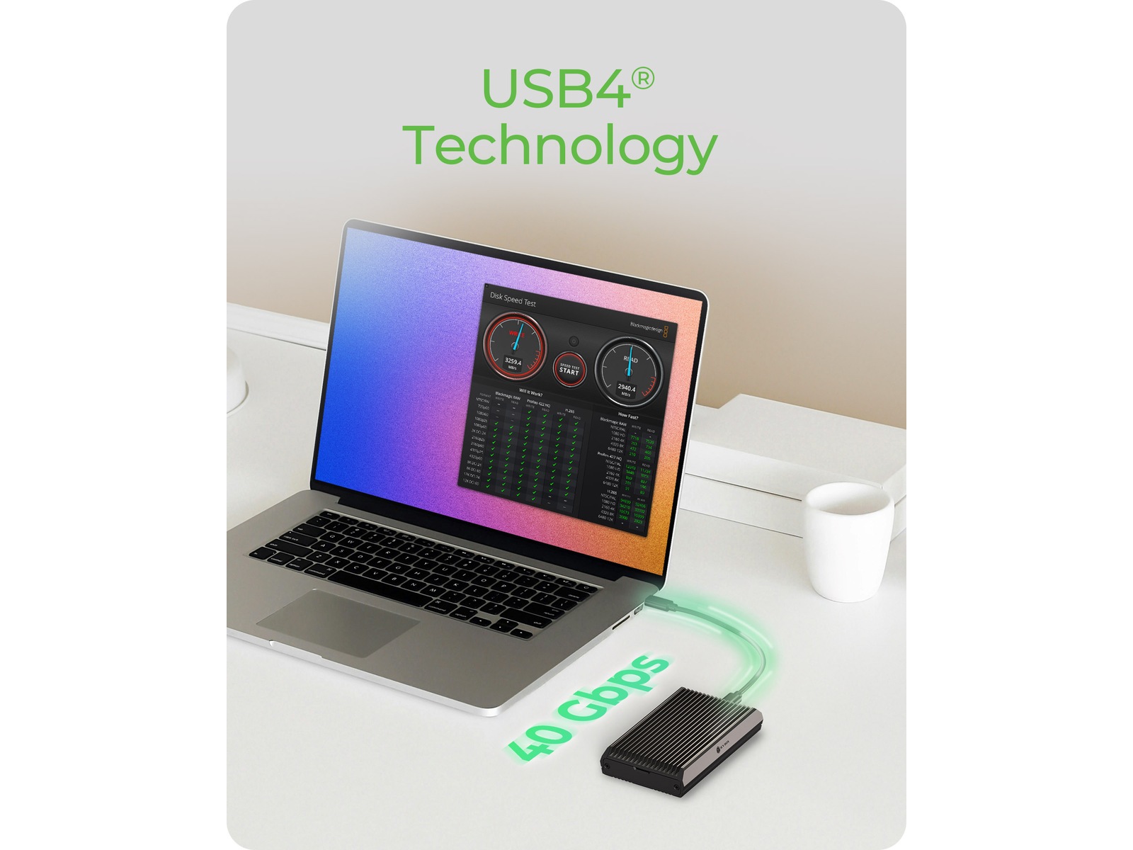 ICY BOX M.2 NVMe enclosure Eksterne Kabinetter