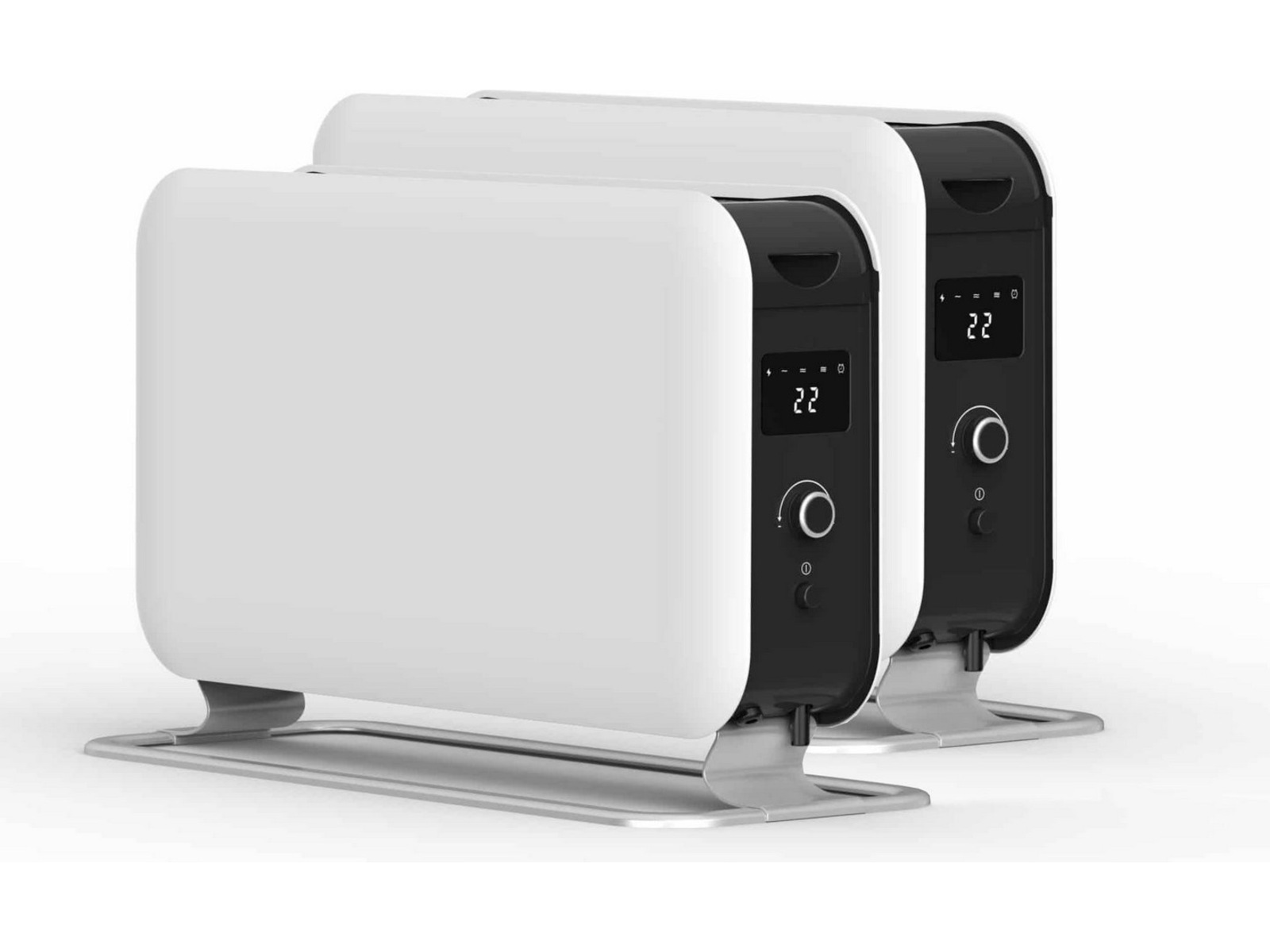 Mill Instant Max gulvovn 2200W Led 2-Pack (hvid) Varmepaneler