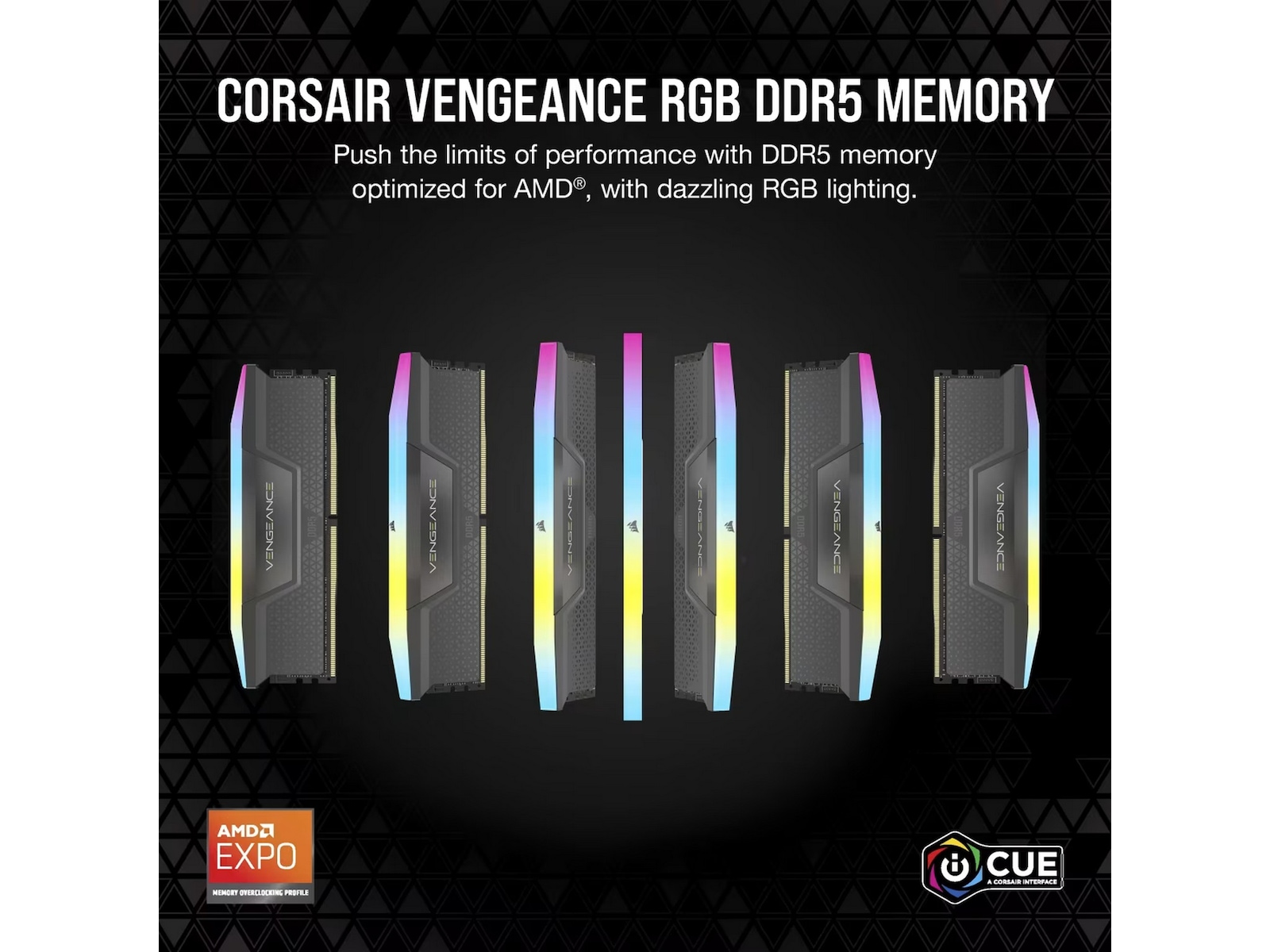Corsair Vengeance RGB DDR5 6000MHz 64GB Hukommelse (RAM)