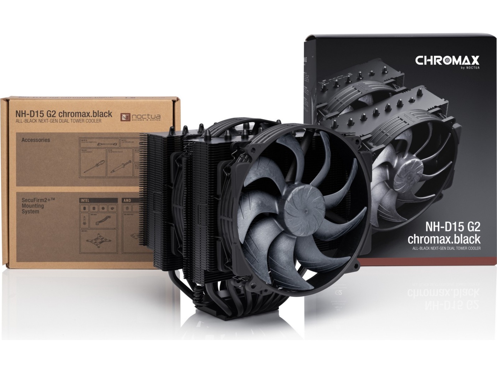 Noctua NH-D15 G2 CPU Køler (sort) CPU - Luftkøling