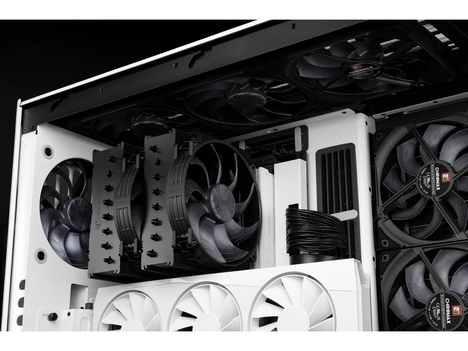 Noctua NF-A14x25r G2 PWM Sx2-PP chromax.black blæser Blæsere