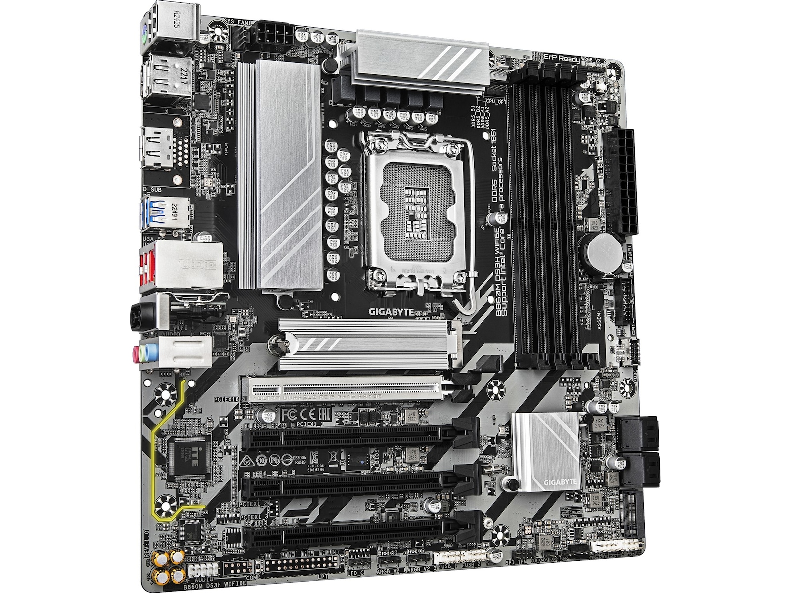 Gigabyte B860M DS3H WIFI6E bundkort Intel Socket