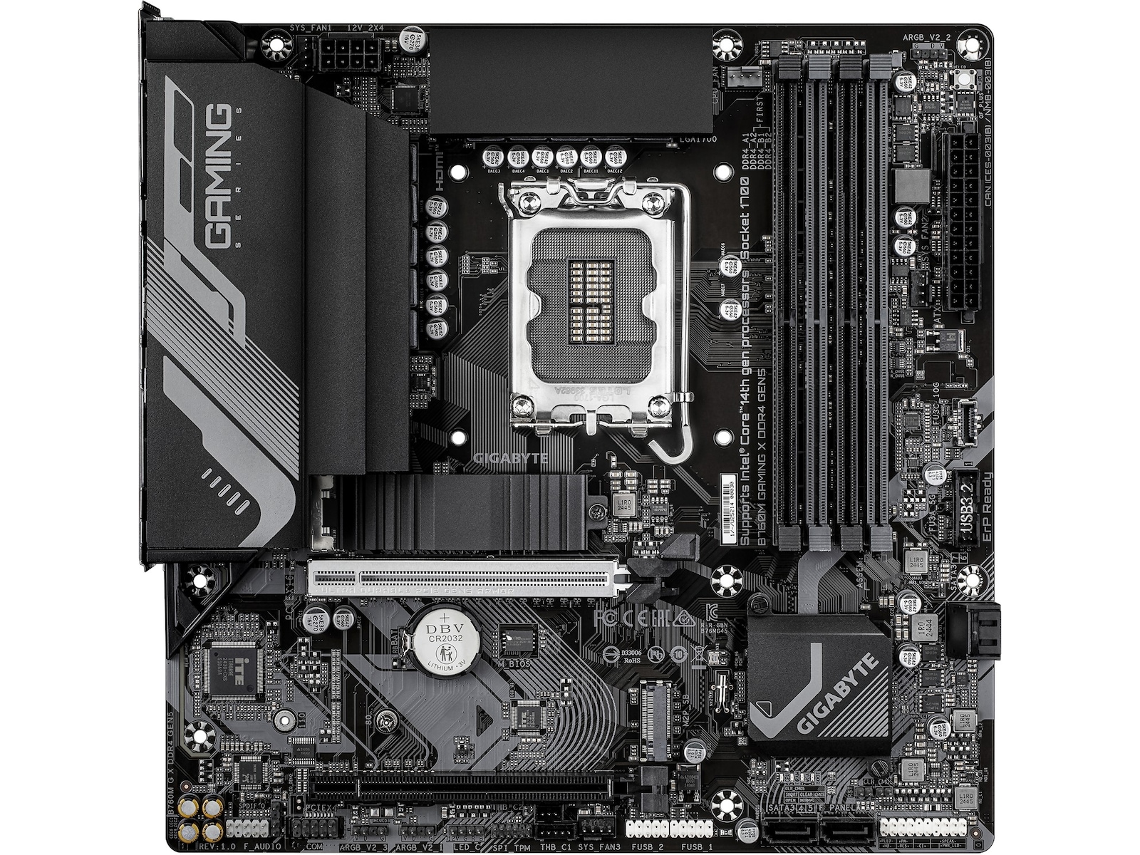 Gigabyte B760M Gaming X DDR4 GEN5 bundkort Intel Socket