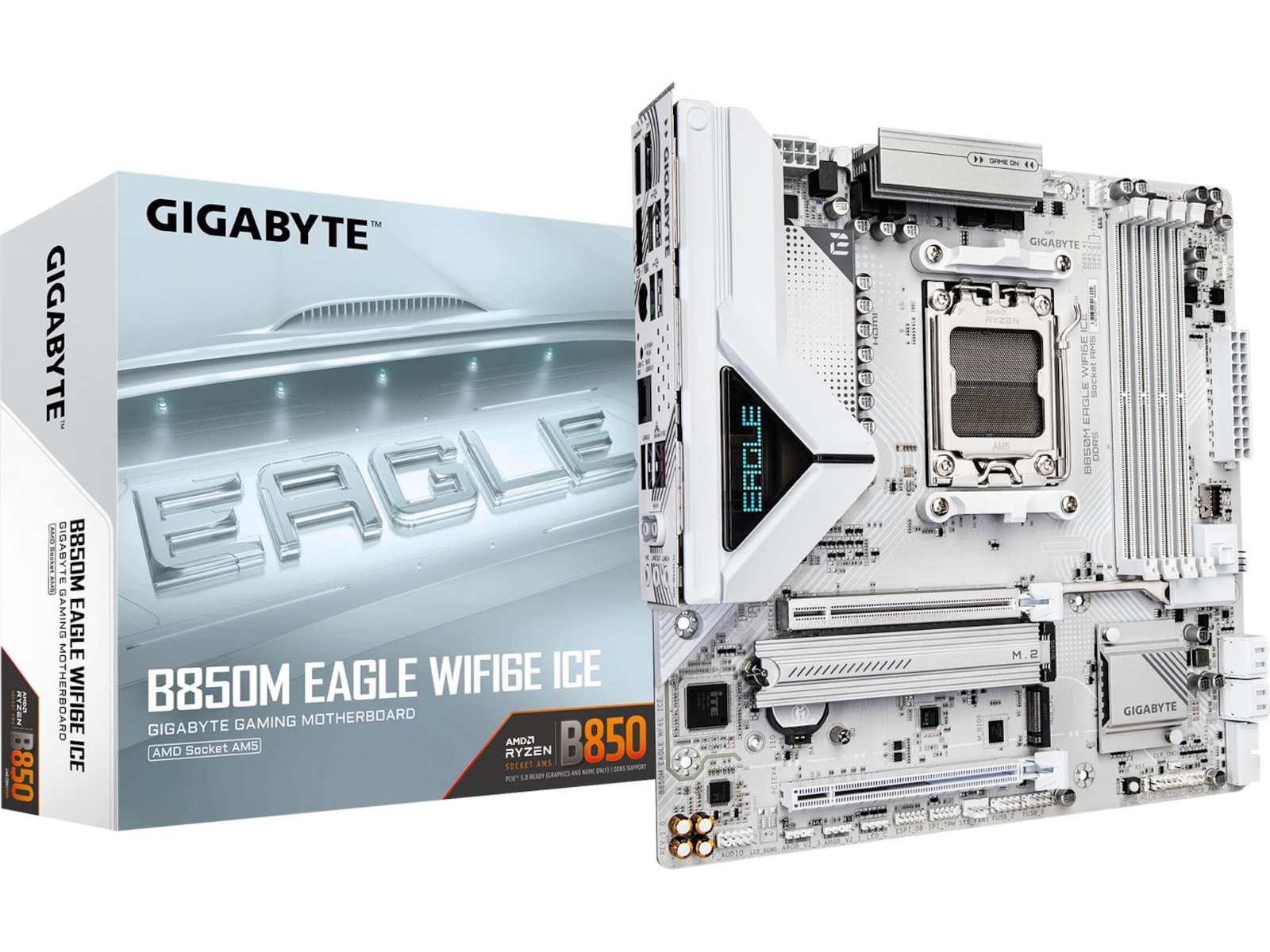 Gigabyte B850M EAGLE WIFI6E ICE bundkort AMD Socket