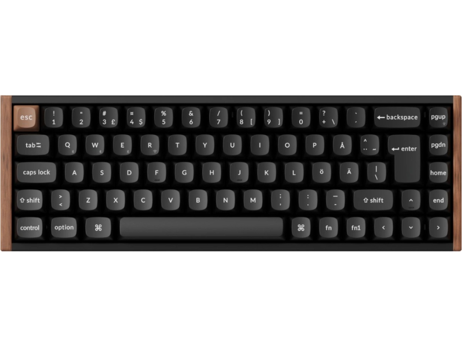 Keychron K6 HE SE Trådløst Gamingtastatur (træ/sort) Gamingkeyboard