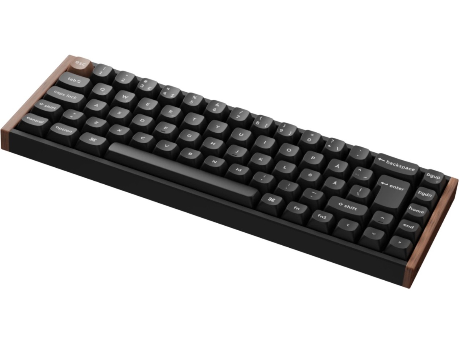 Keychron K6 HE SE Trådløst Gamingtastatur (træ/sort) Gamingkeyboard