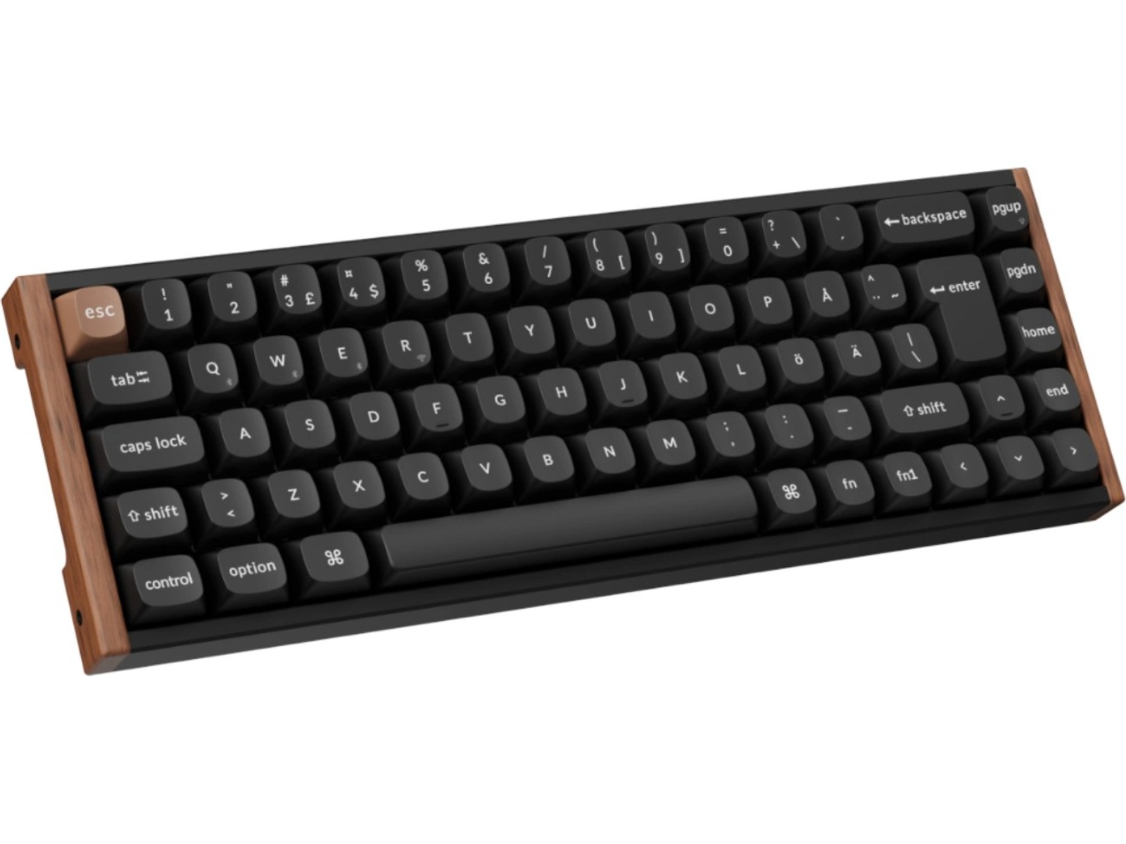Keychron K6 HE SE Trådløst Gamingtastatur (træ/sort) Gamingkeyboard