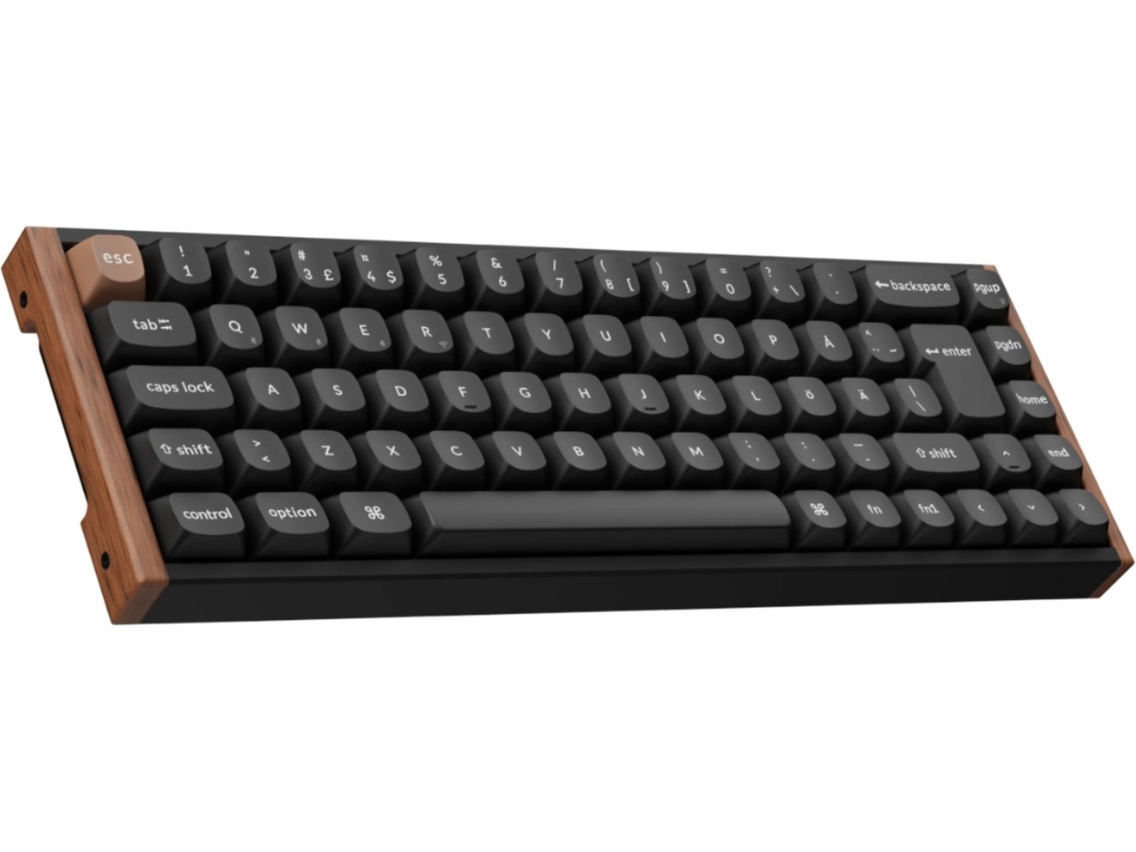 Keychron K6 HE SE Trådløst Gamingtastatur (træ/sort) Gamingkeyboard