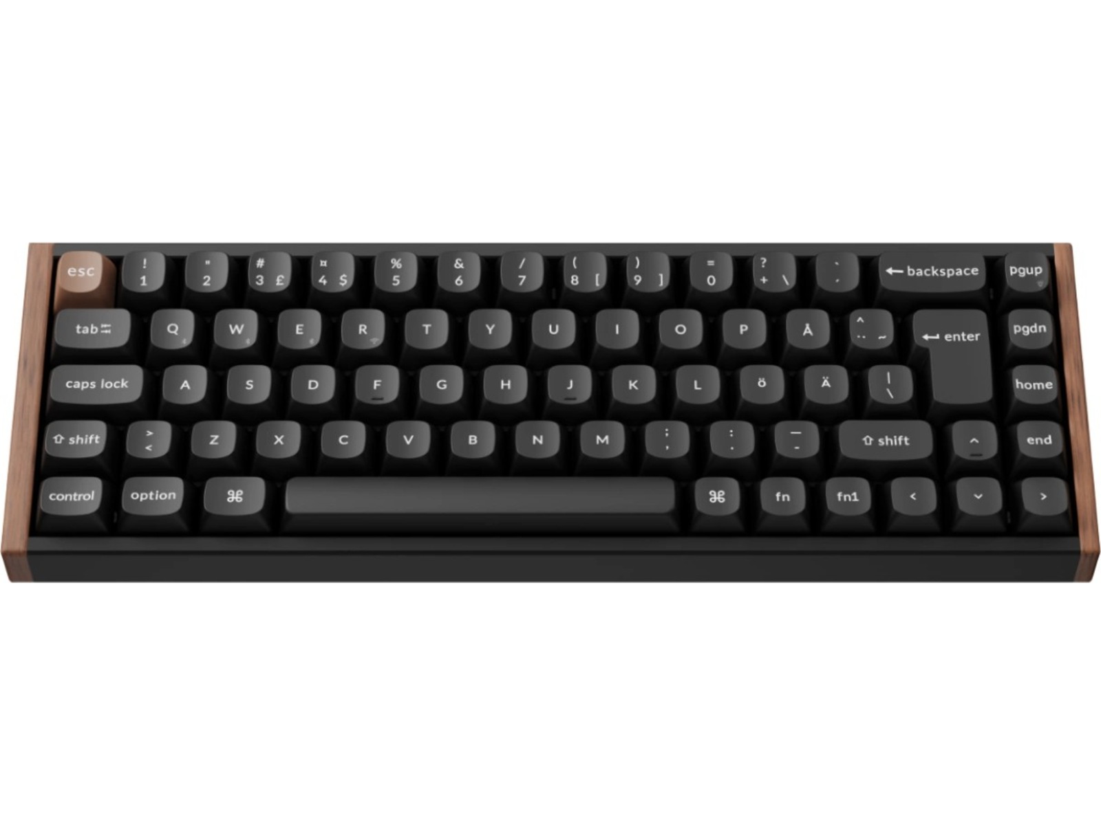 Keychron K6 HE SE Trådløst Gamingtastatur (træ/sort) Gamingkeyboard