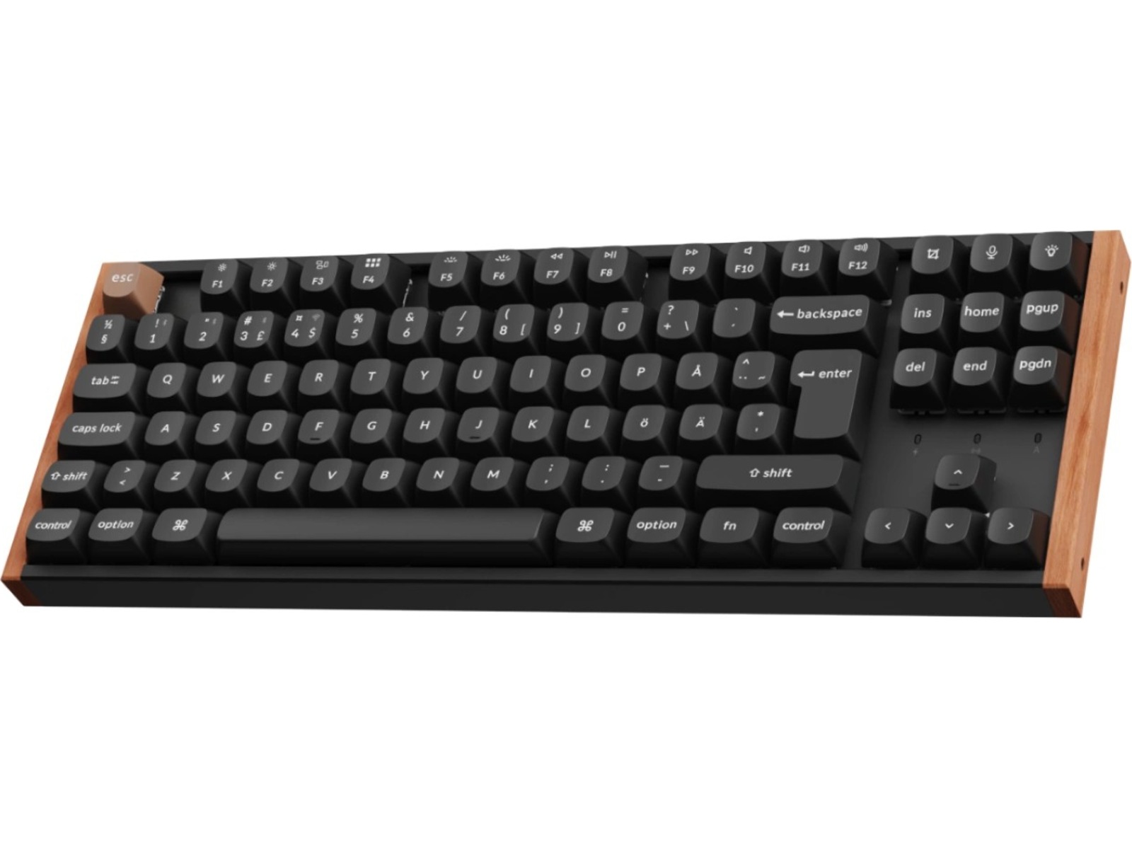 Keychron K8 HE SE Trådløst Gamingtastatur (træ/sort) Gamingkeyboard