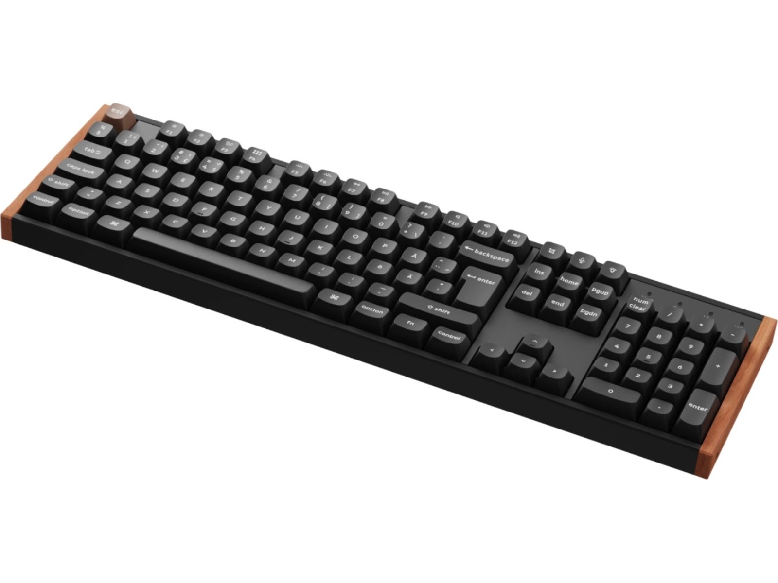 Keychron K10 HE SE Trådløst Gamingtastatur (træ/sort) Gamingkeyboard