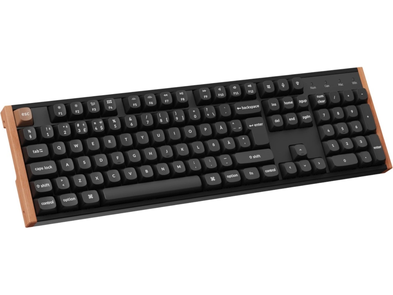 Keychron K10 HE SE Trådløst Gamingtastatur (træ/sort) Gamingkeyboard
