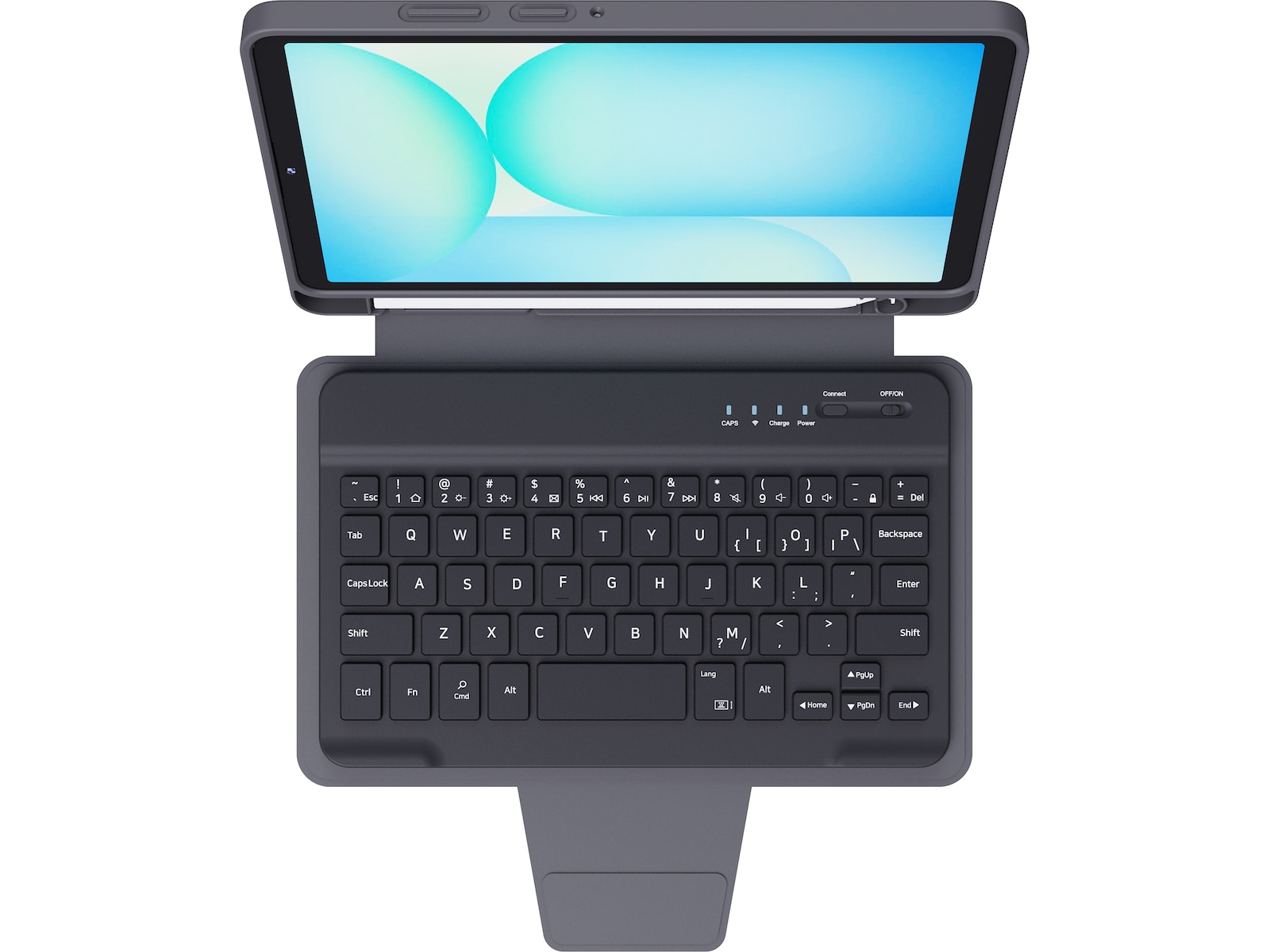 Samsung Galaxy Tab A11 2-i-1 tastaturcover (grå) Cover til tablet