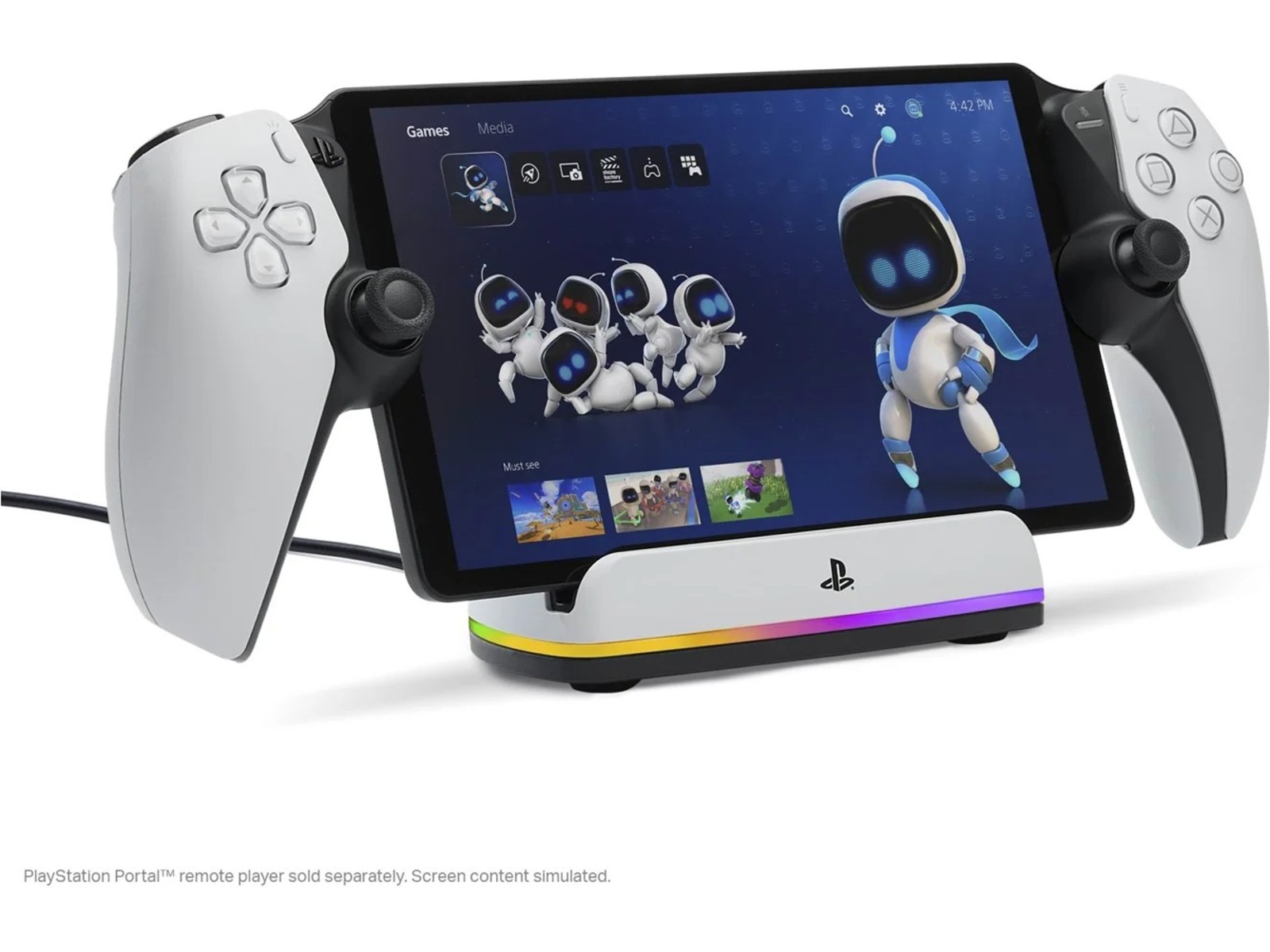 PowerA ladestation til PlayStation Portal Tilbehør til spilkonsoller