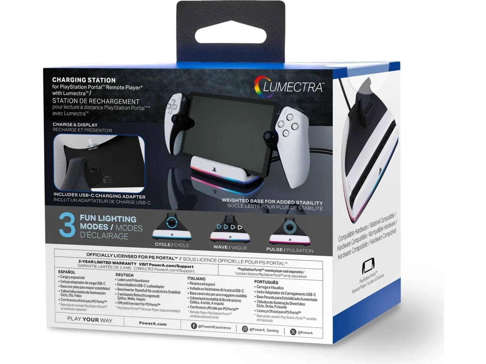PowerA ladestation til PlayStation Portal Tilbehør til spilkonsoller