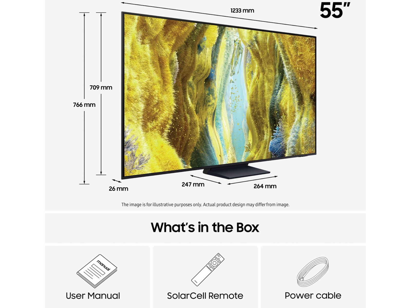 Samsung 55" QN73F Neo QLED 4K Mini LED Smart TV (2025) + soundbar 50 - 59 tommer TV