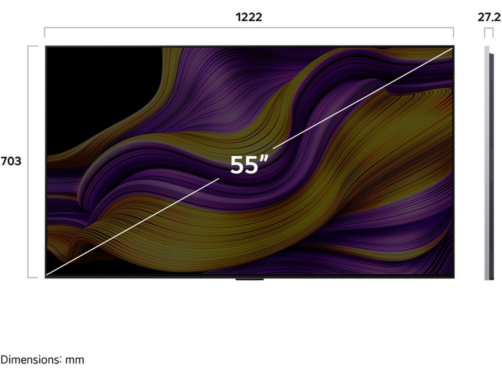 LG 55" G5 AI 4K OLED smart-tv (2025) + soundbar 50 - 59 tommer TV