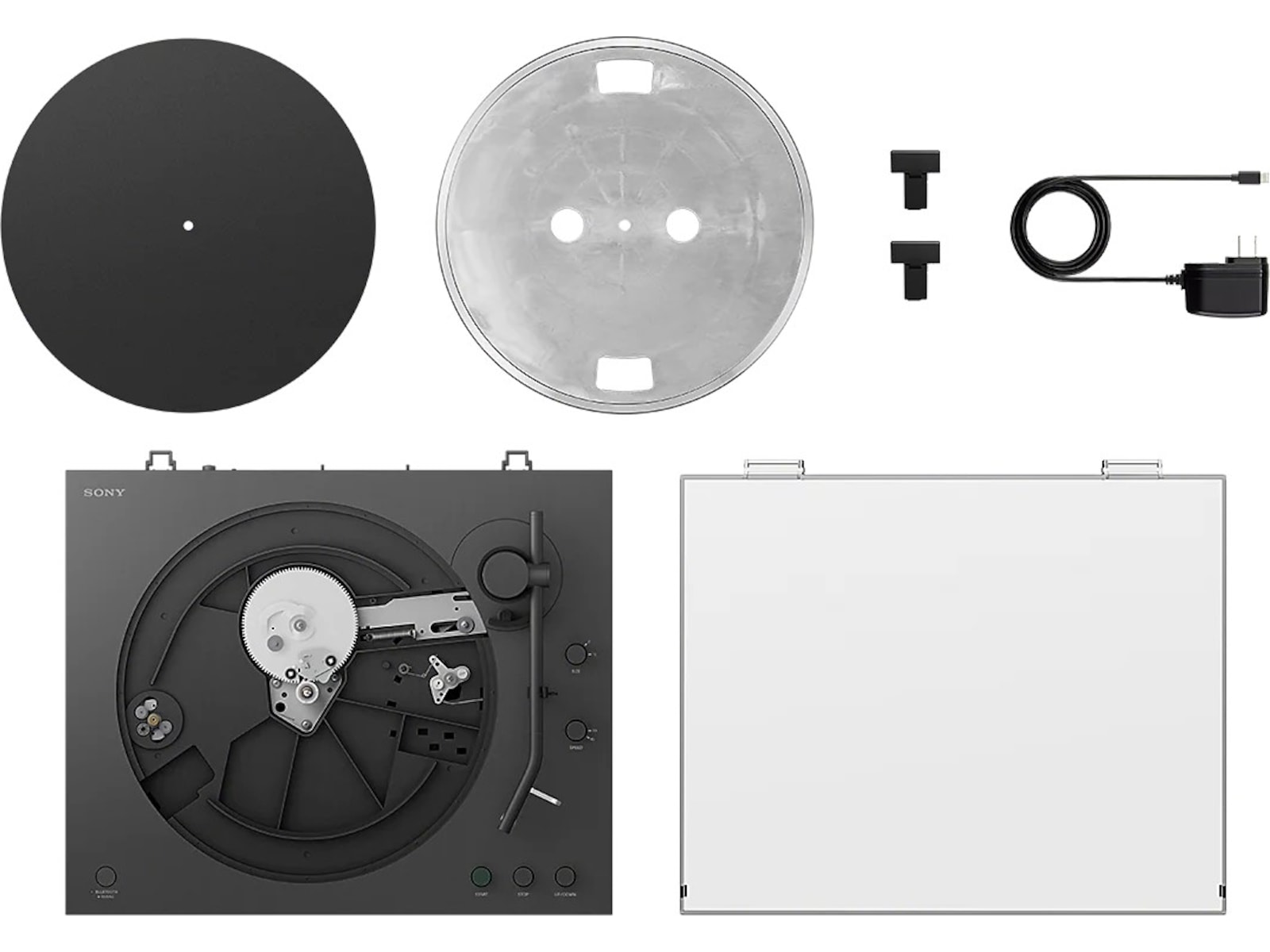 Sony PS-LX3BT pladespiller, trådløs Bluetooth, automatisk afspilning Pladespiller