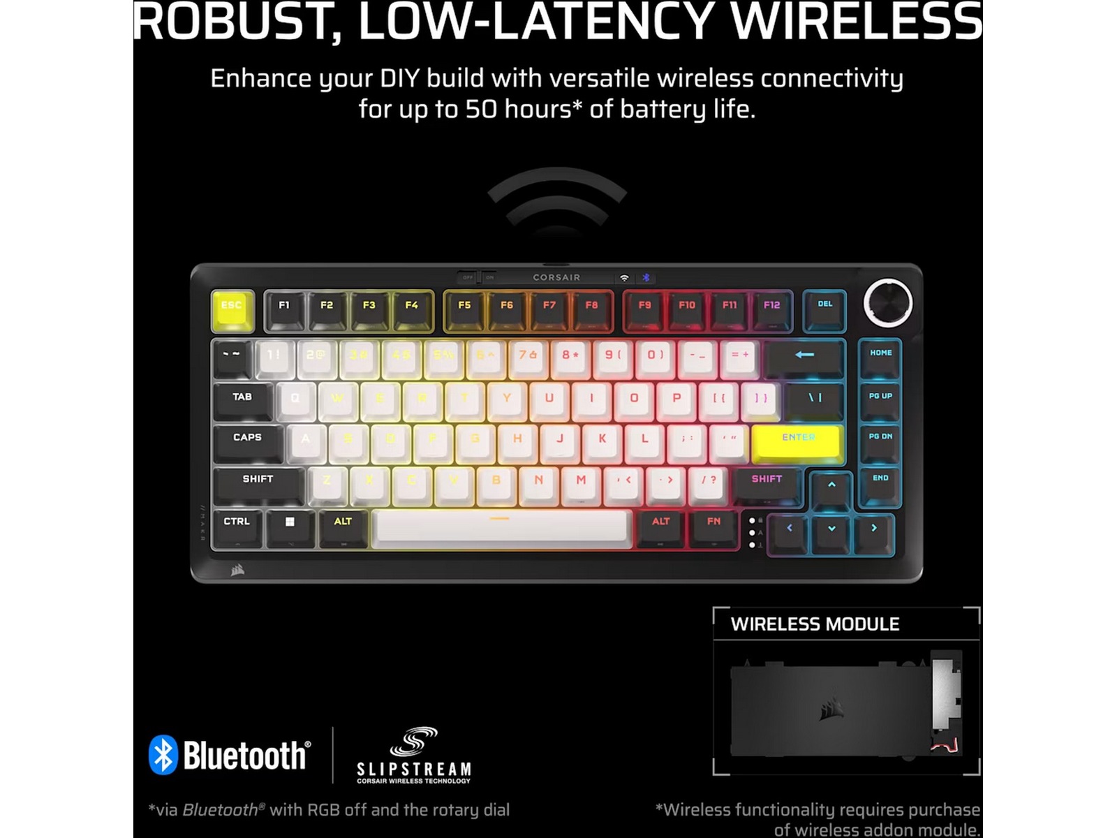 Corsair MAKR PRO 75 gamingtastatur Hall-effekt Gamingkeyboard