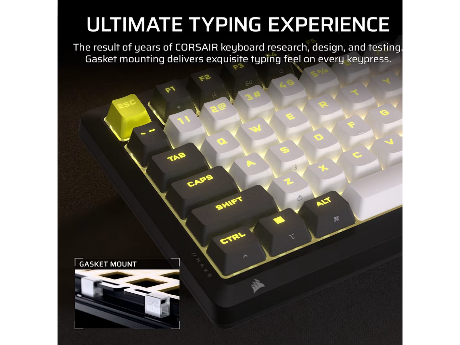 Corsair MAKR PRO 75 gamingtastatur Hall-effekt Gamingkeyboard