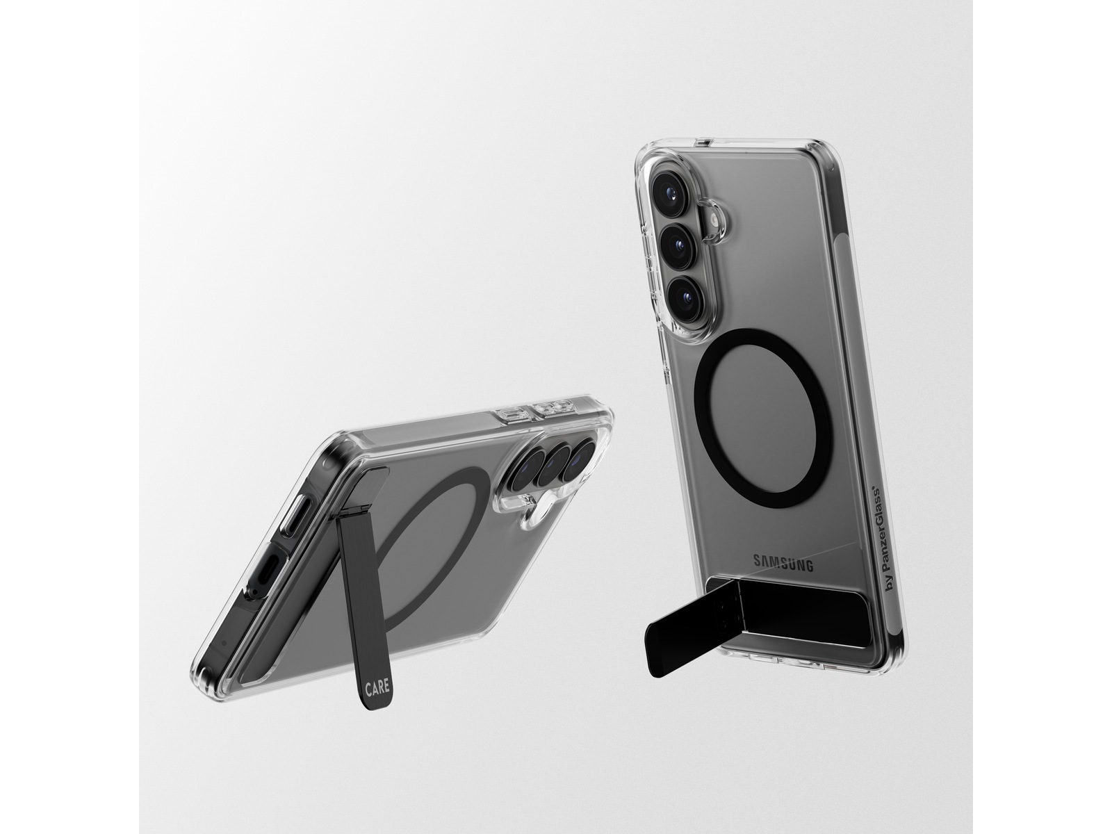 PanzerGlass CARE Galaxy S26 Urban Explorer cover (gennemsigtig/sort) Mobilcover