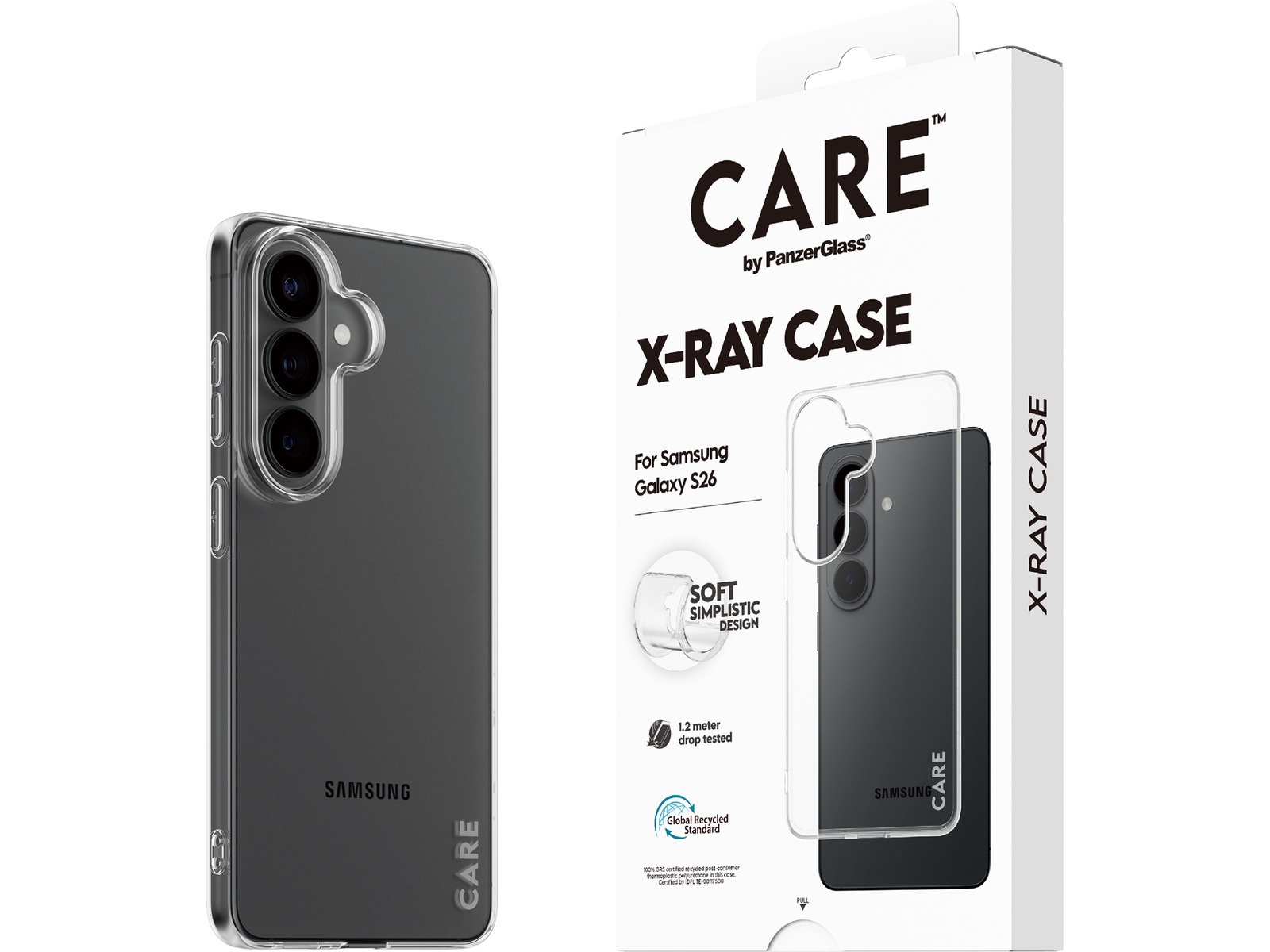 PanzerGlass CARE Galaxy S26 X-Ray cover (gennemsigtig) Mobilcover