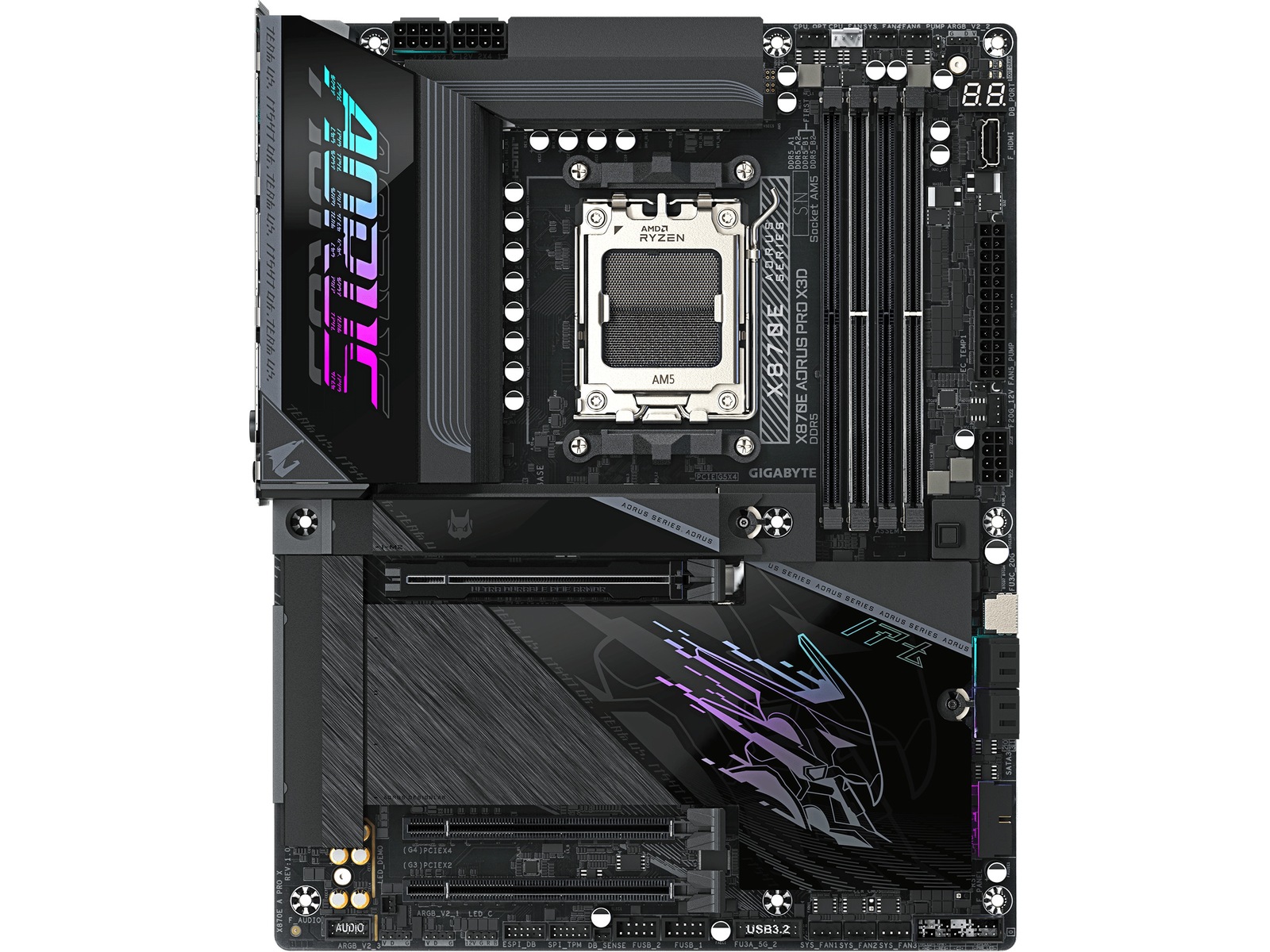 Gigabyte X870E AORUS PRO X3D bundkort AMD Socket