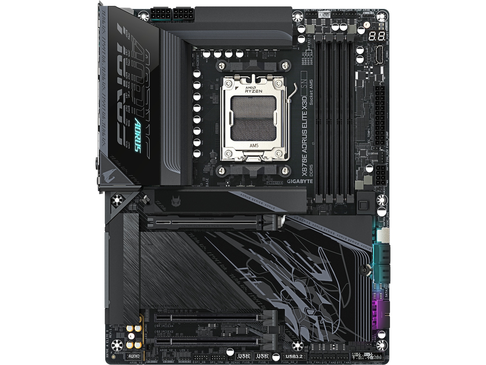 Gigabyte X870E AORUS ELITE X3D bundkort AMD Socket
