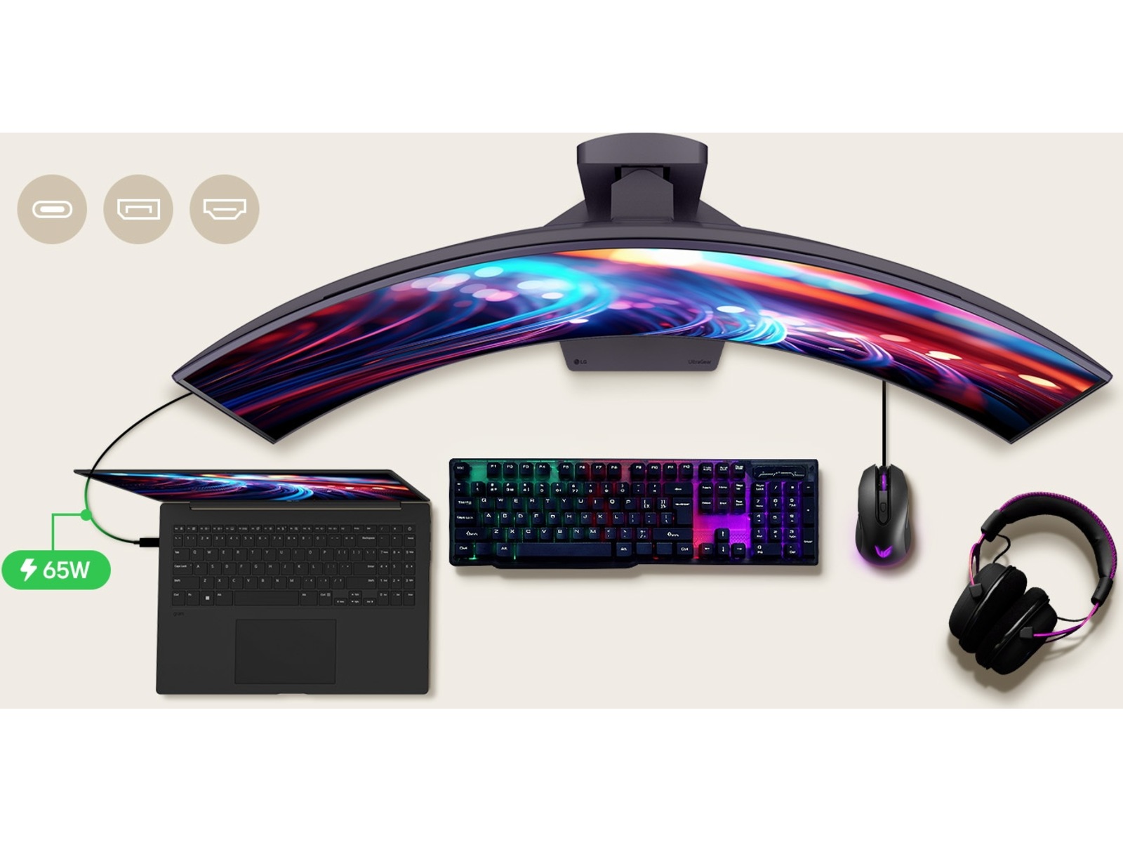 LG 39" UltraGear gamingskærm 39GX900A Gamingskærme