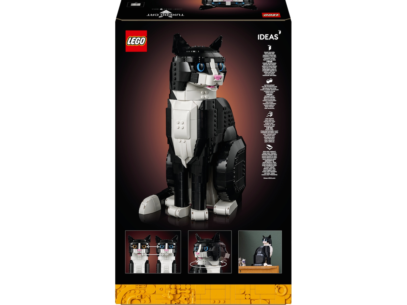 LEGO Icons sort-hvid kat 21349 LEGO