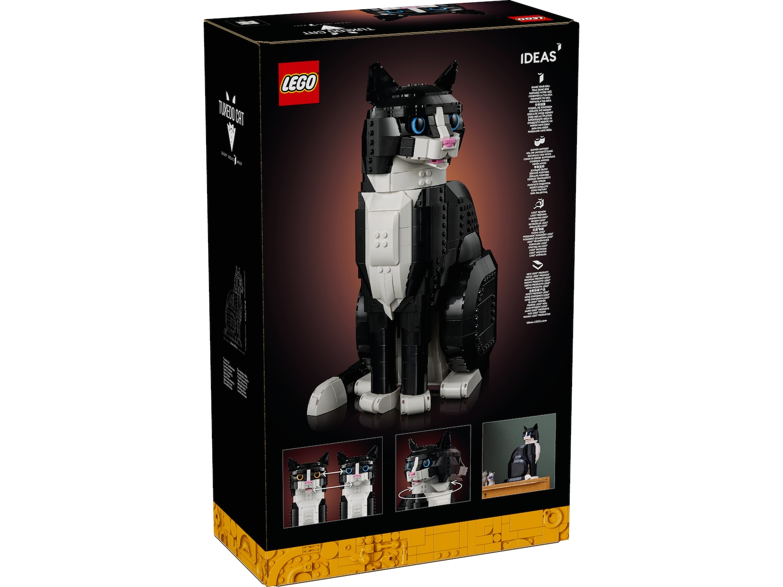 LEGO Icons sort-hvid kat 21349 LEGO