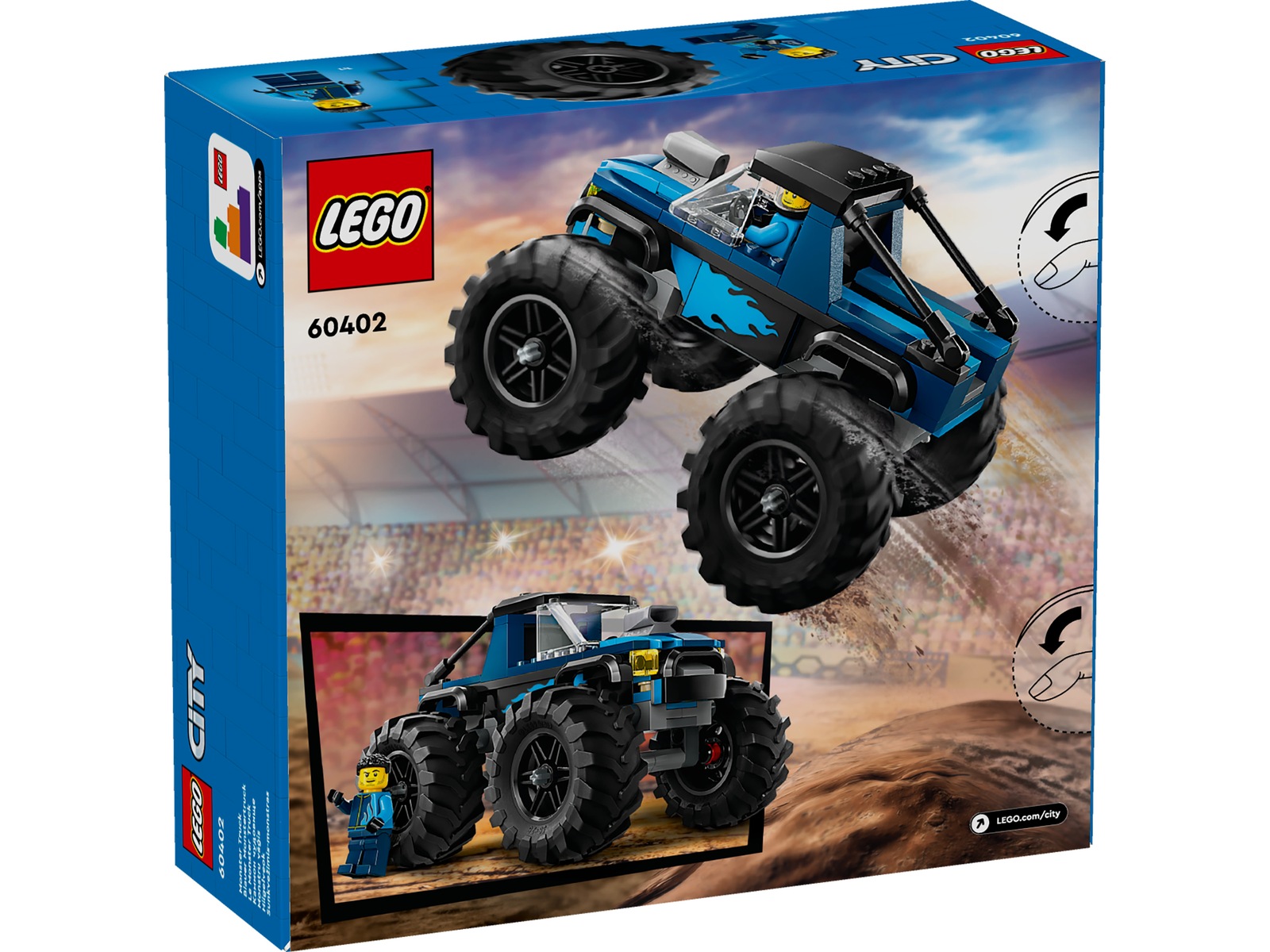 LEGO City Great Vehicles monstertruck 60402 (blå) LEGO