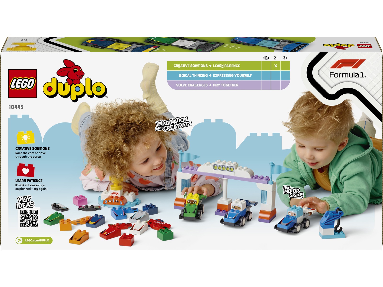 LEGO DUPLO Town F1 Team med racerbiler og chauffører 10445 LEGO