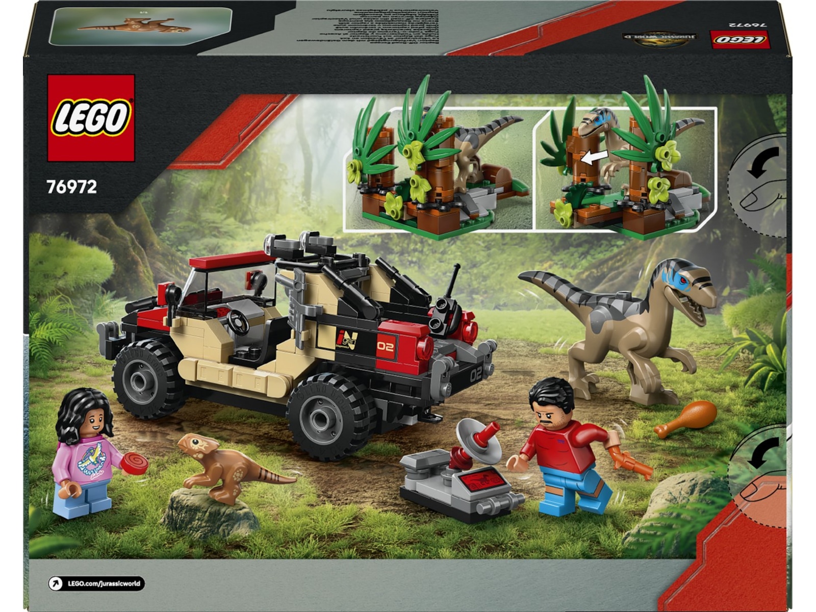 LEGO Jurassic World raptorflugt i terrænbil 76972 LEGO