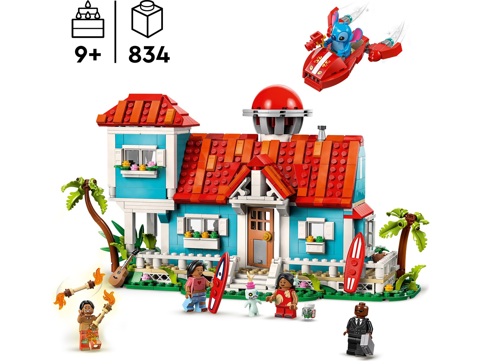 LEGO Disney Classic strandhuset til Lilo og Stitch 43268 LEGO