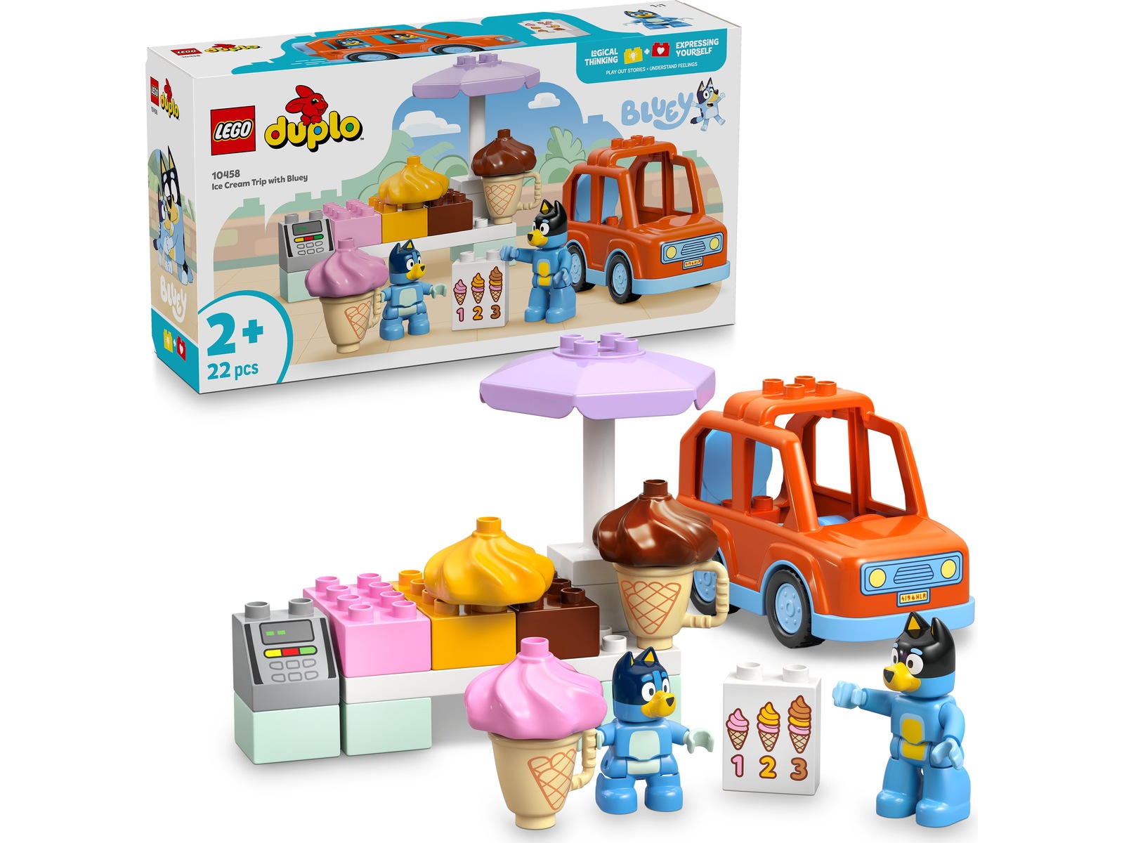 LEGO DUPLO Bluey isudflugt med Bluey 10458 LEGO
