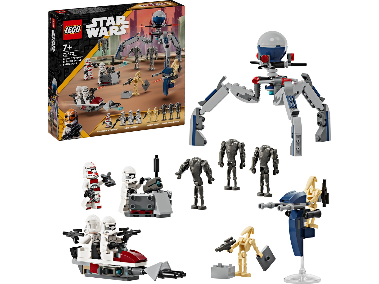 LEGO Star Wars klonsoldat og kampdroide kampsæt 75372 LEGO