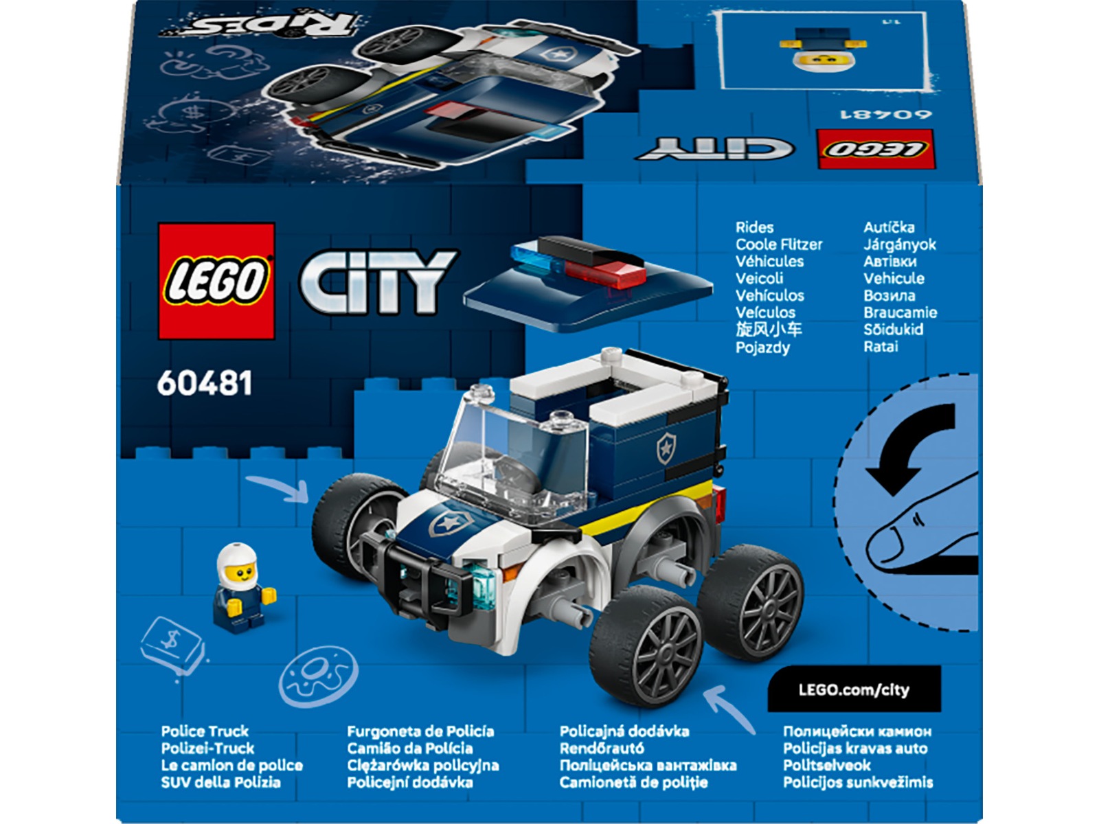 LEGO City 60481 køretøj - politibil LEGO